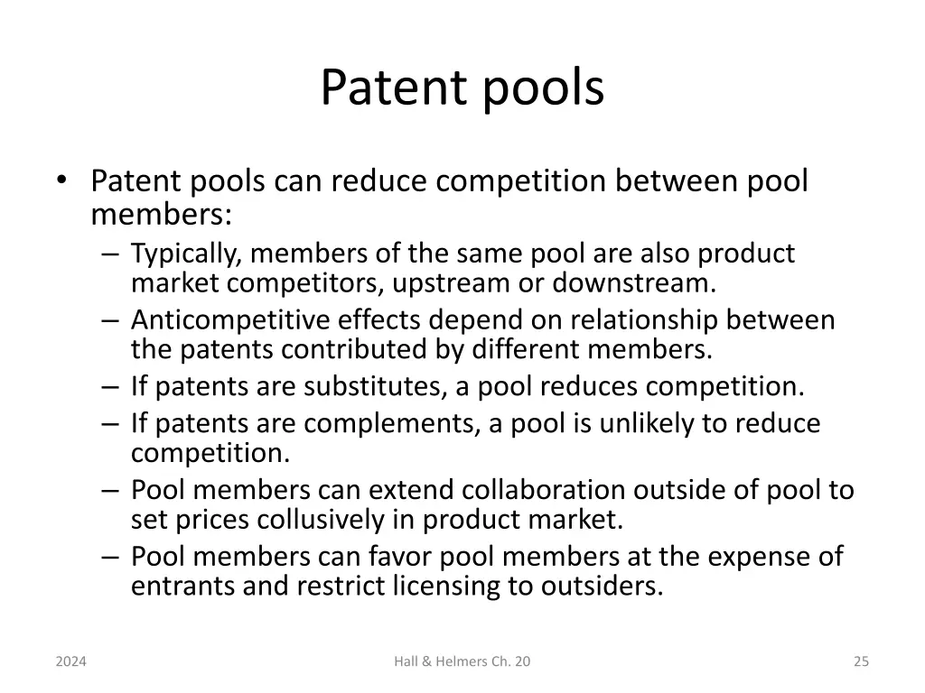 patent pools 5