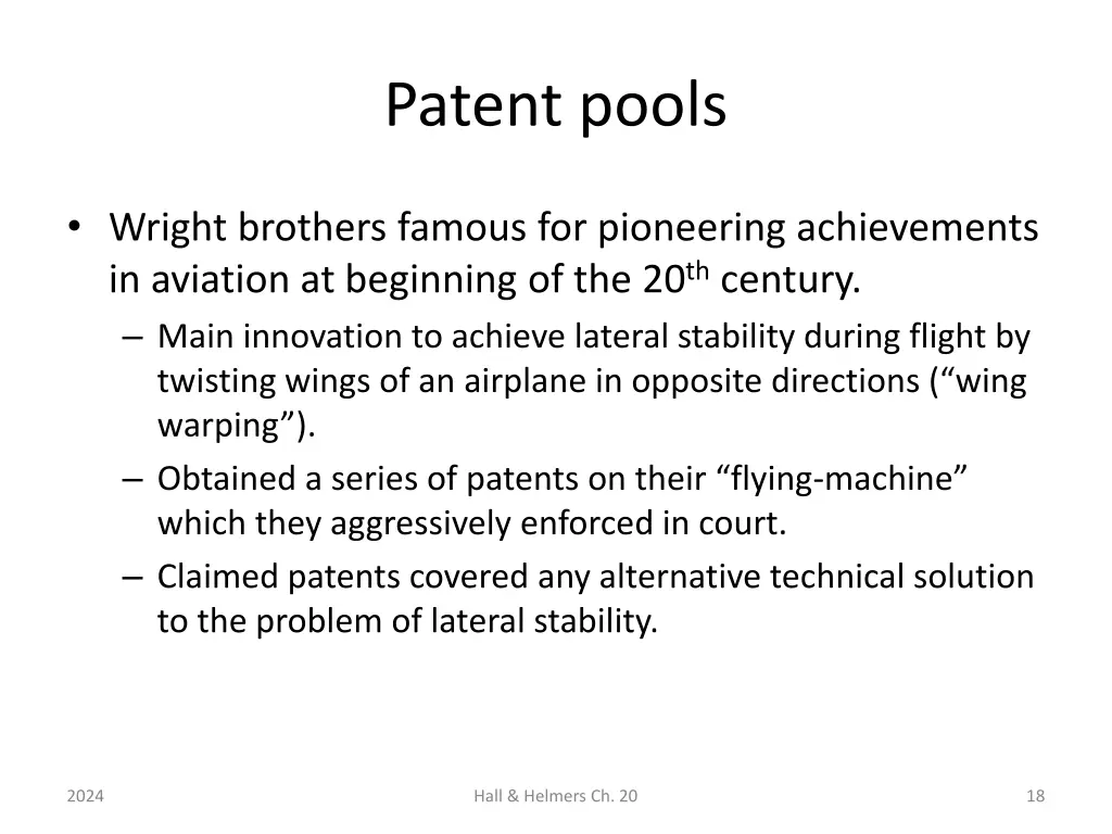 patent pools