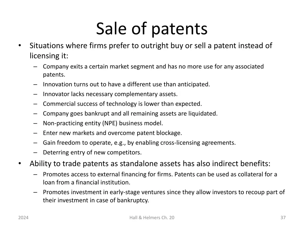 sale of patents 1