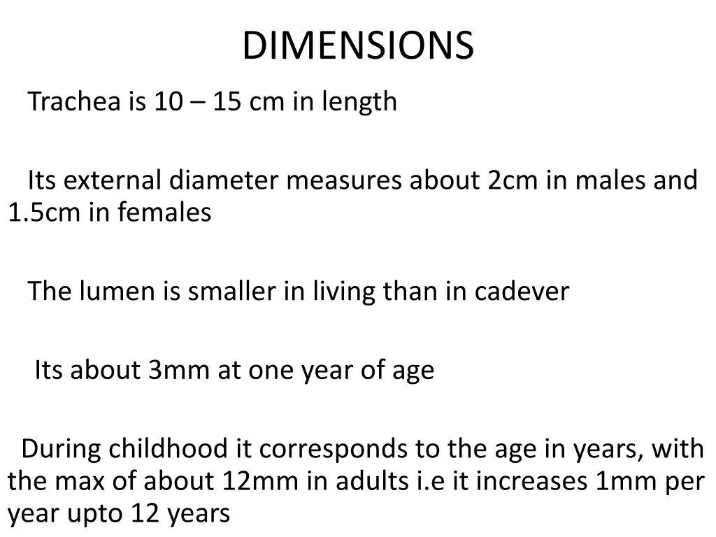 dimensions