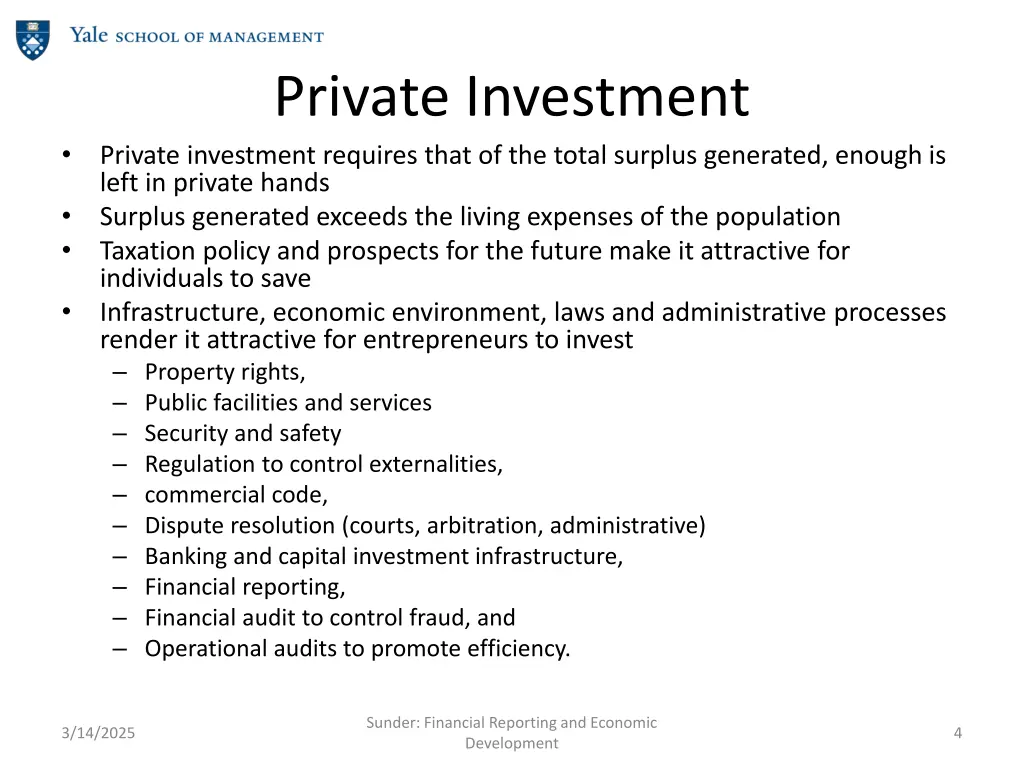 private investment private investment requires