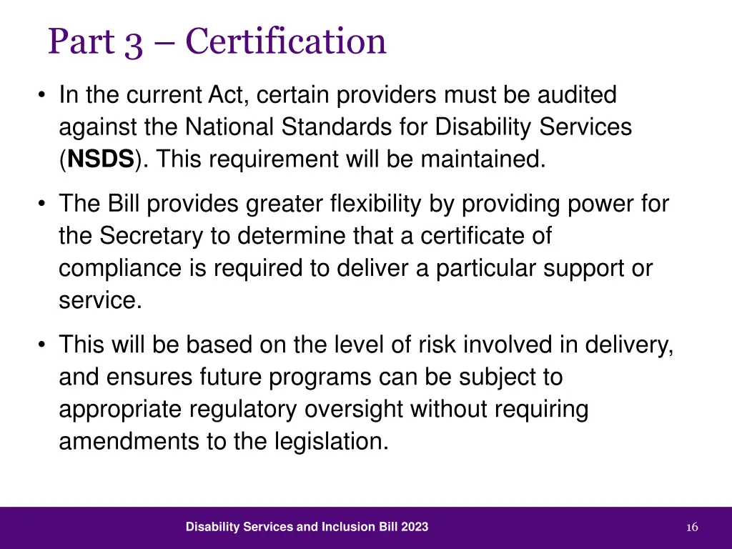 part 3 certification