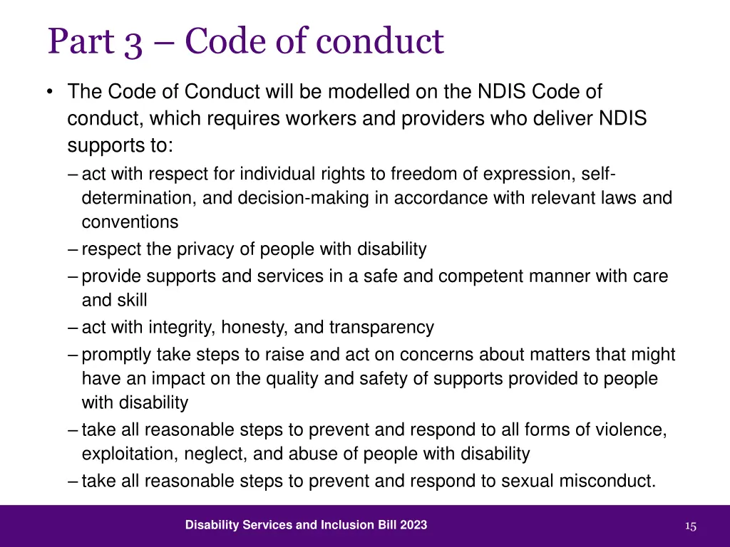 part 3 code of conduct 1