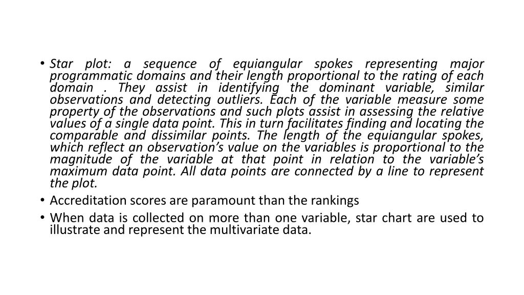 star plot a sequence of equiangular spokes