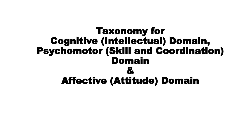 taxonomy for taxonomy for