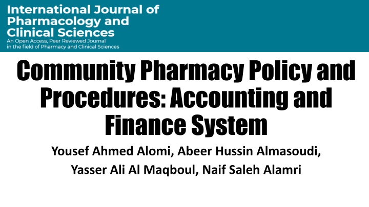 community pharmacy policy and procedures