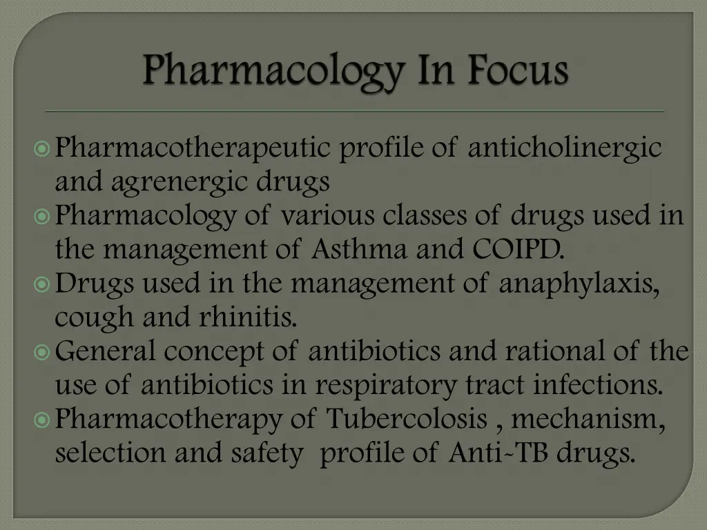 pharmacotherapeutic profile of anticholinergic