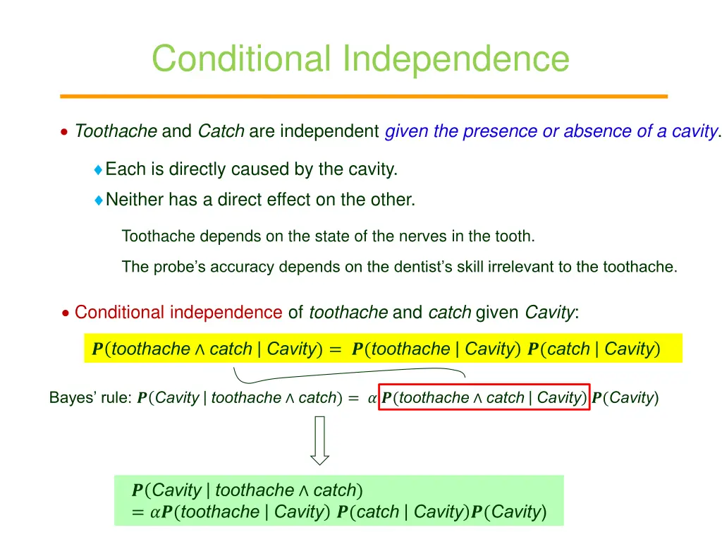conditional independence
