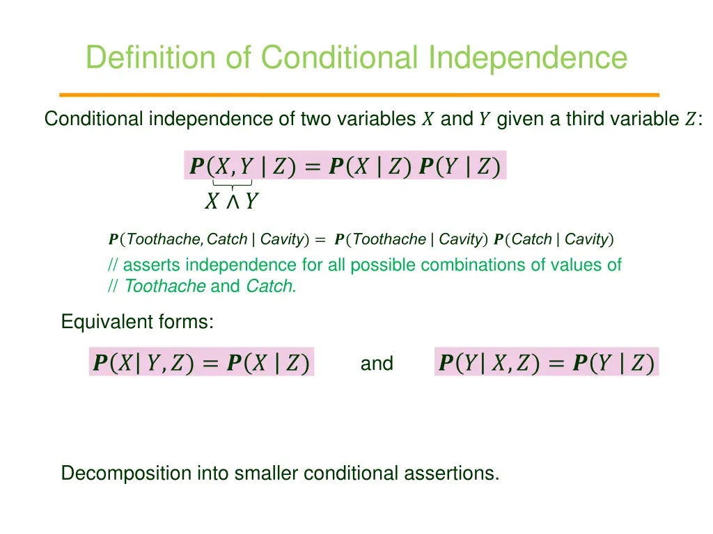 definition of conditional independence