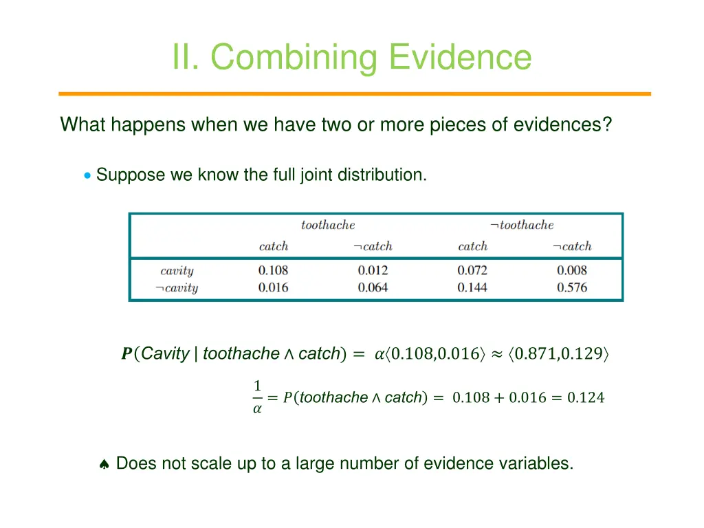 ii combining evidence