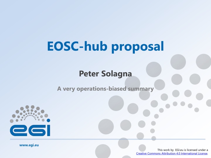 eosc hub proposal