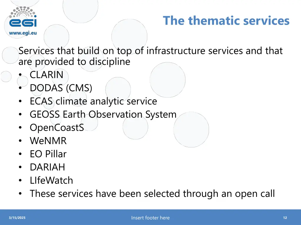 the thematic services