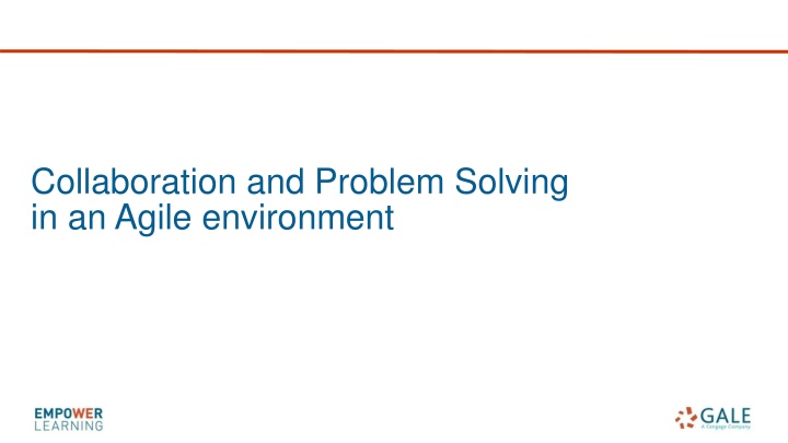 collaboration and problem solving in an agile