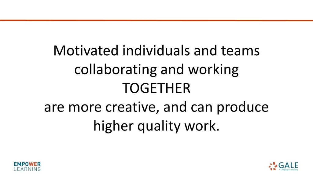 motivated individuals and teams collaborating