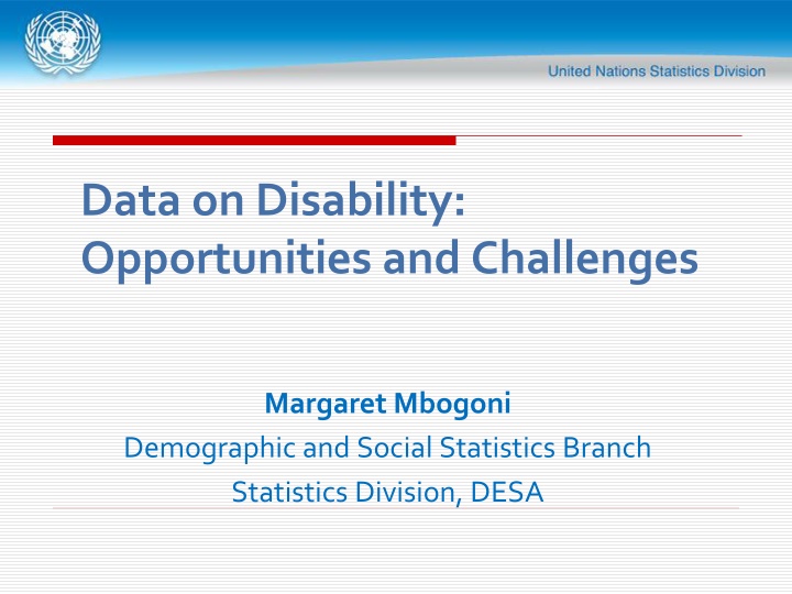 data on disability opportunities and challenges