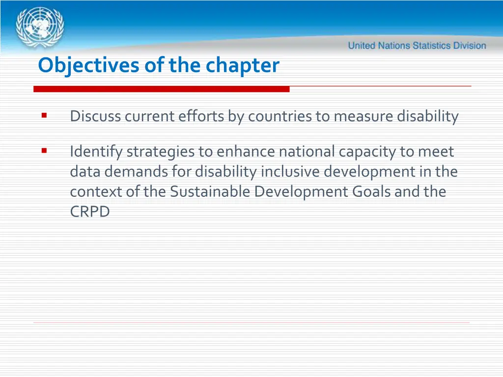 objectives of the chapter