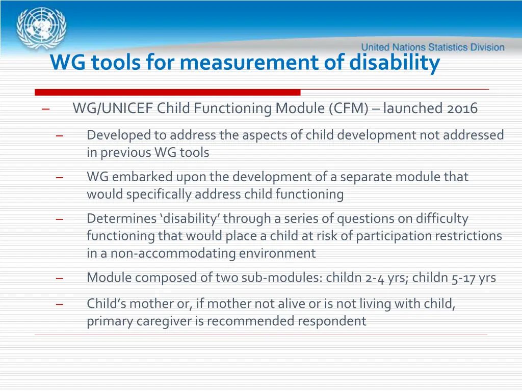 wg tools for measurement of disability 3