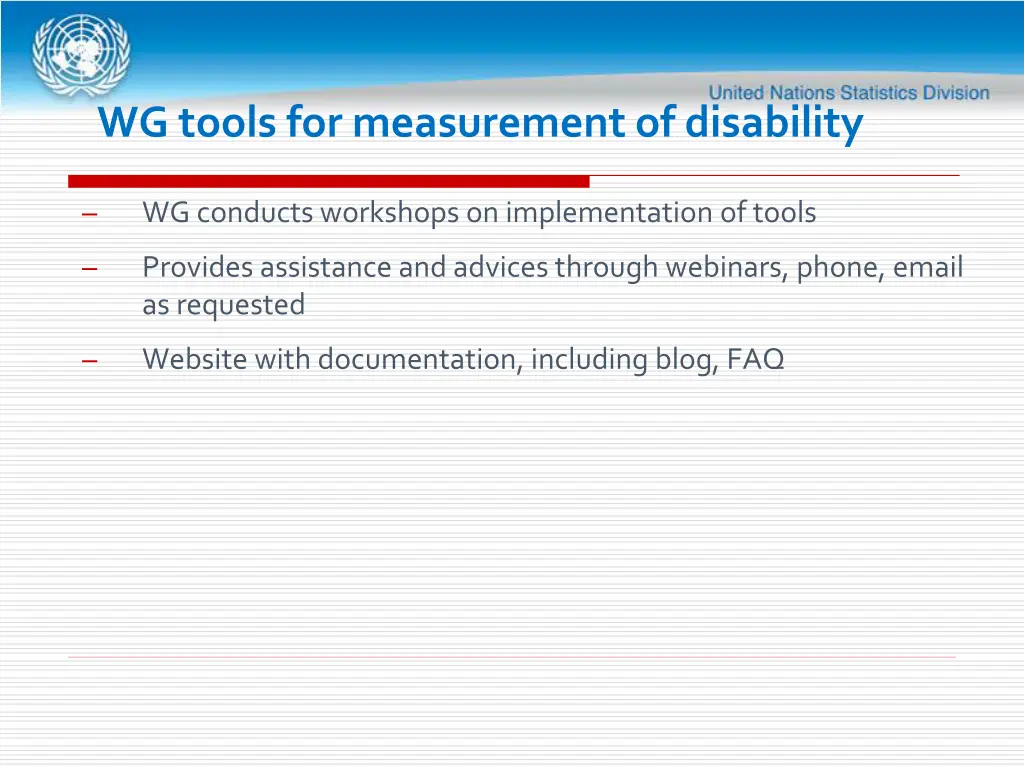 wg tools for measurement of disability 6