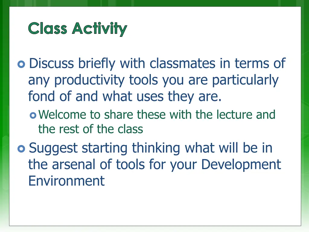 class activity