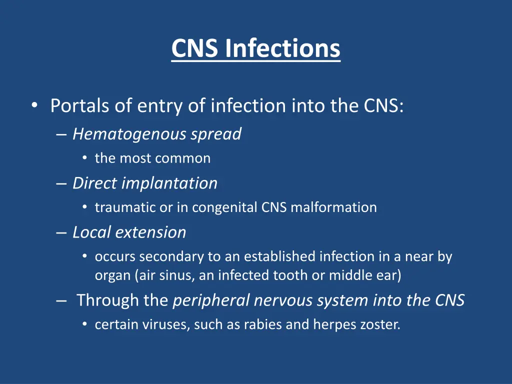 cns infections