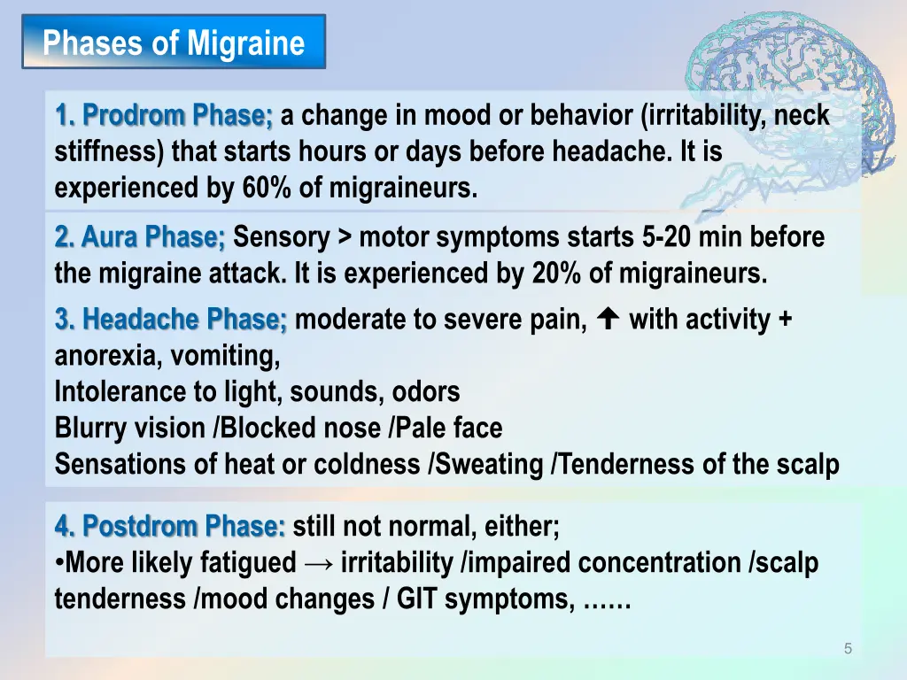 phases of migraine