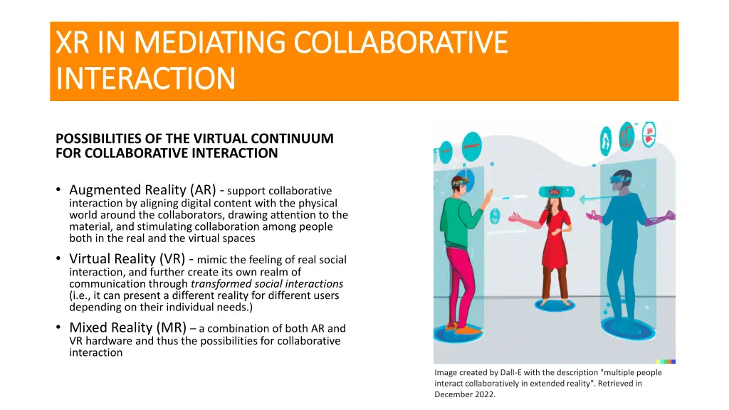xr in mediating collaborative xr in mediating