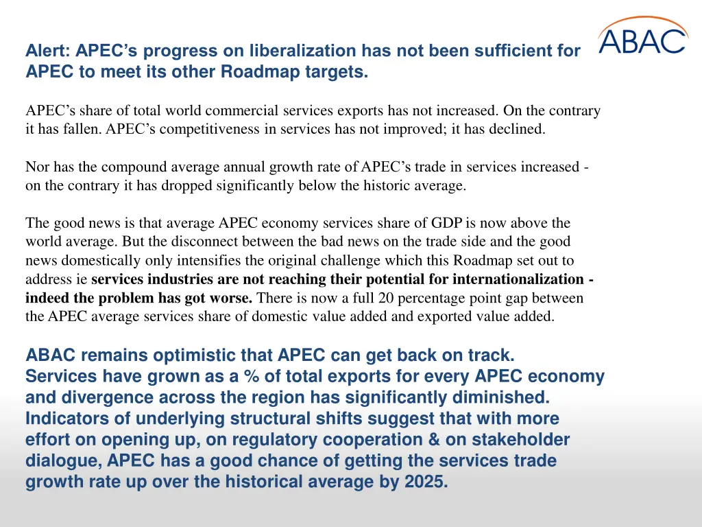 alert apec s progress on liberalization