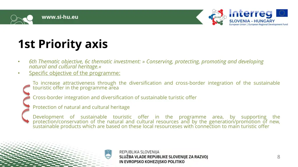 1st priority axis