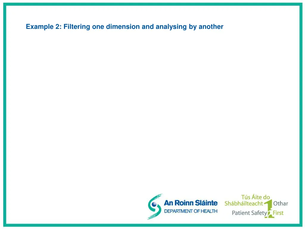 example 2 filtering one dimension and analysing