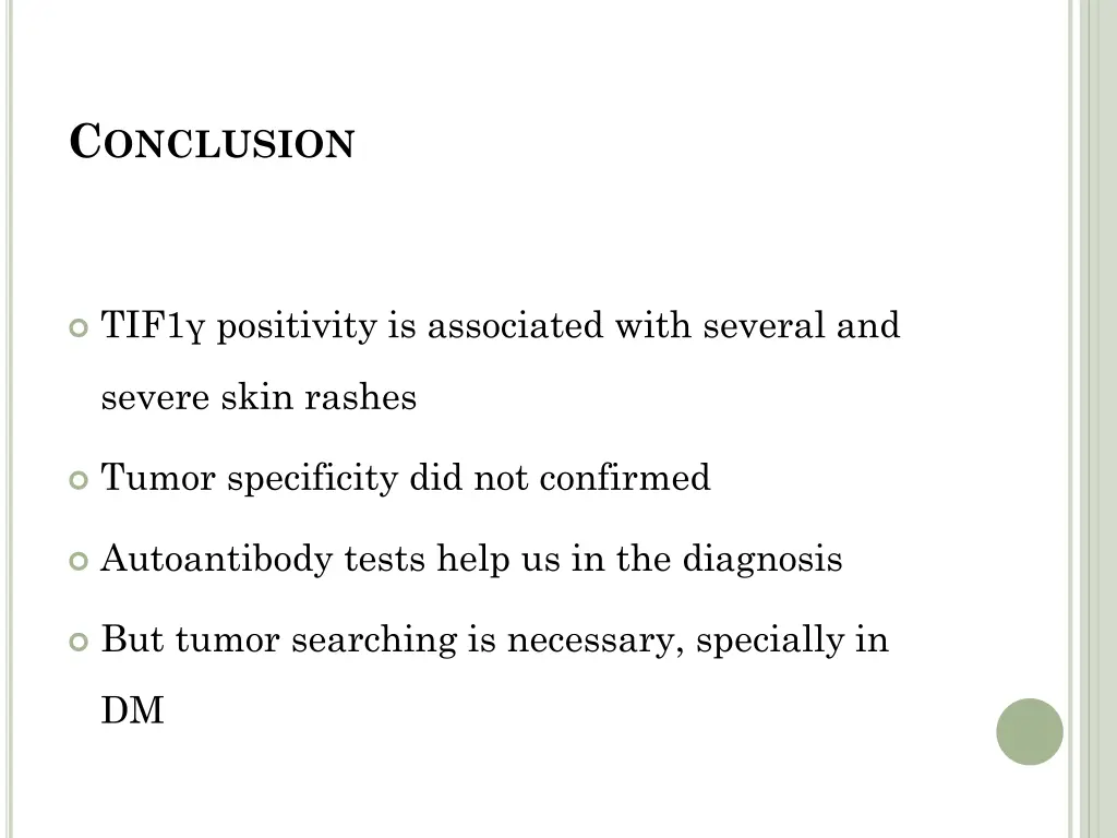 c onclusion