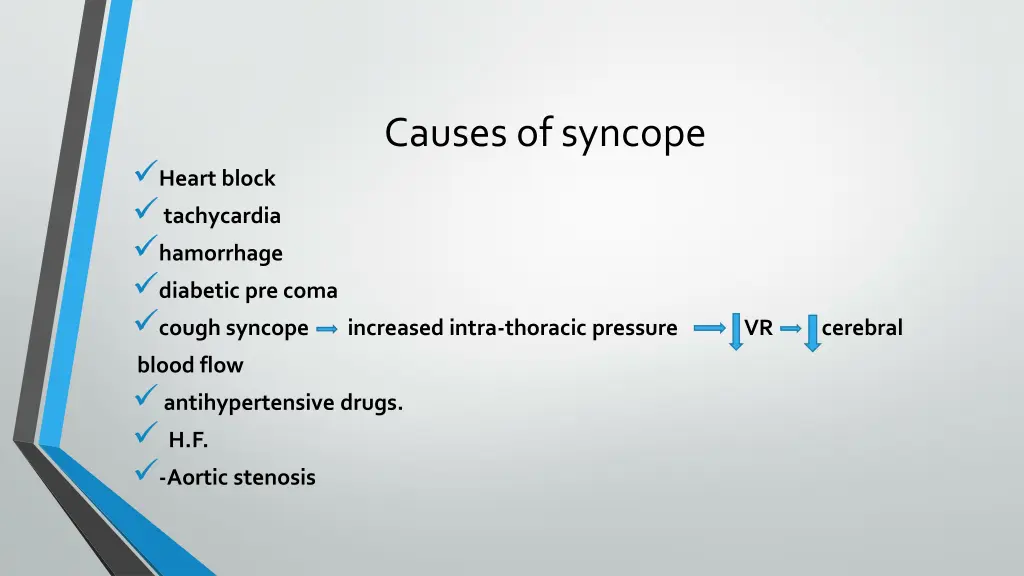 causes of syncope