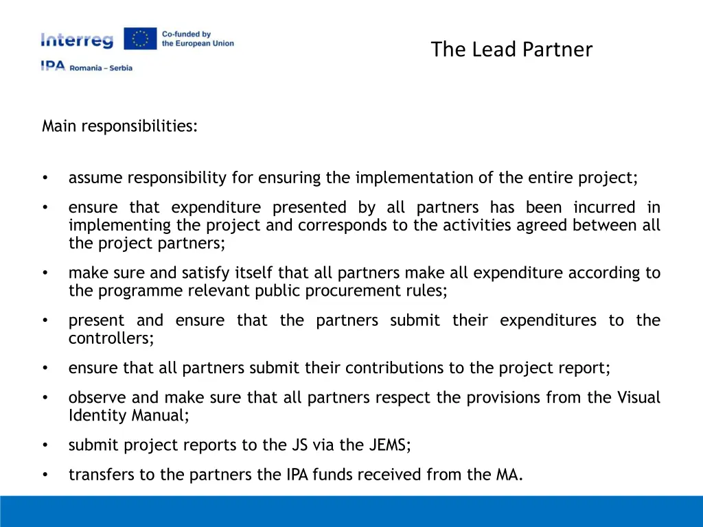the lead partner