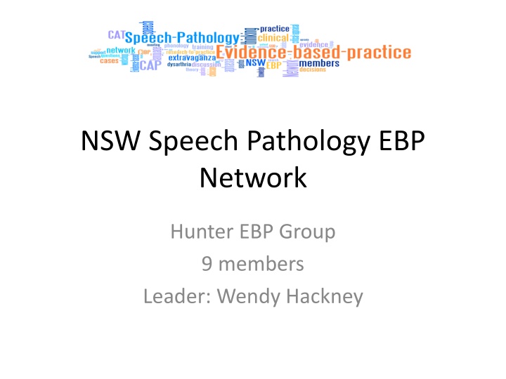 nsw speech pathology ebp network