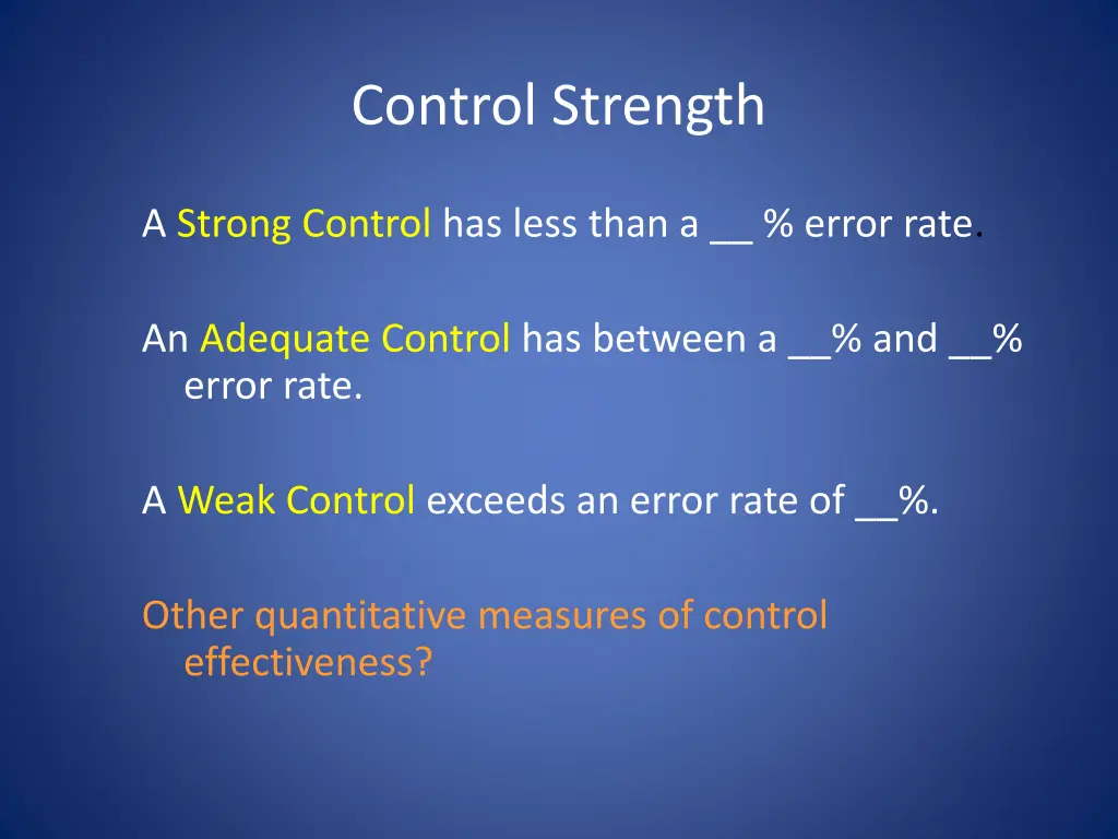 control strength 1