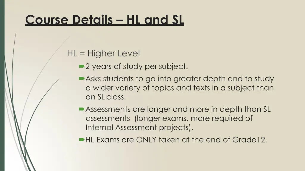 course details hl and sl 1