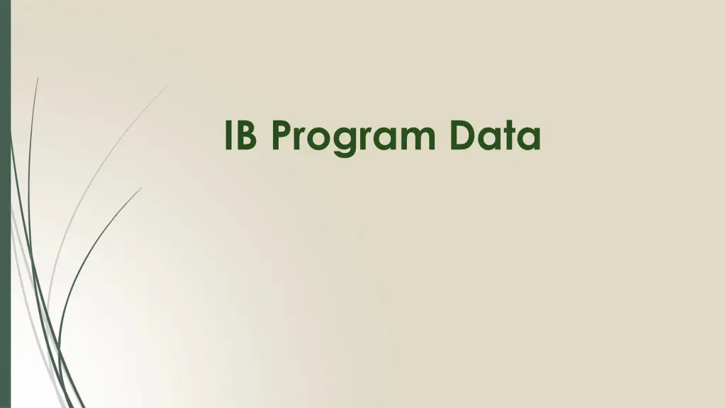 ib program data