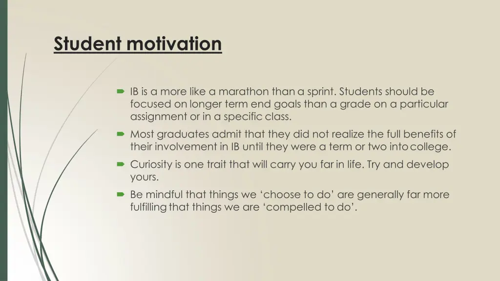 student motivation
