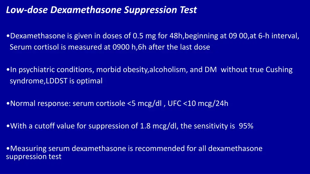 low dose dexamethasone suppression test