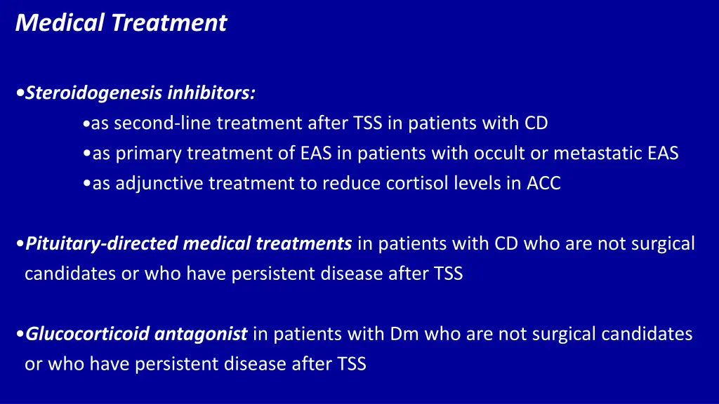 medical treatment