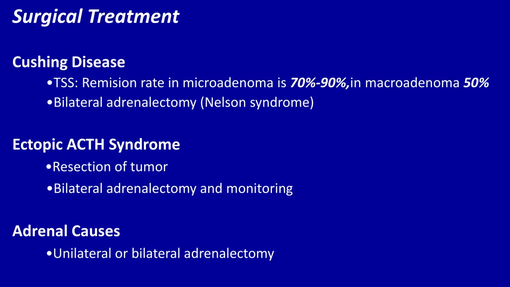 surgical treatment