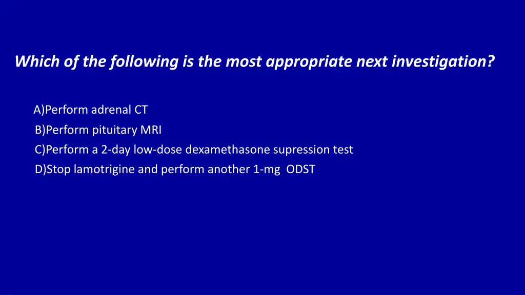 which of the following is the most appropriate 1
