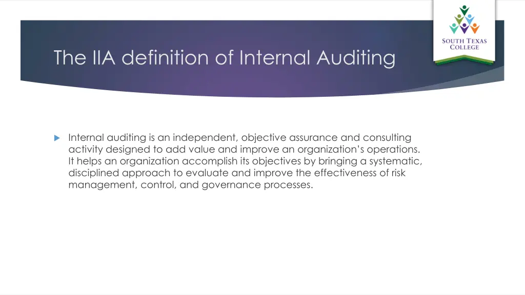 the iia definition of internal auditing