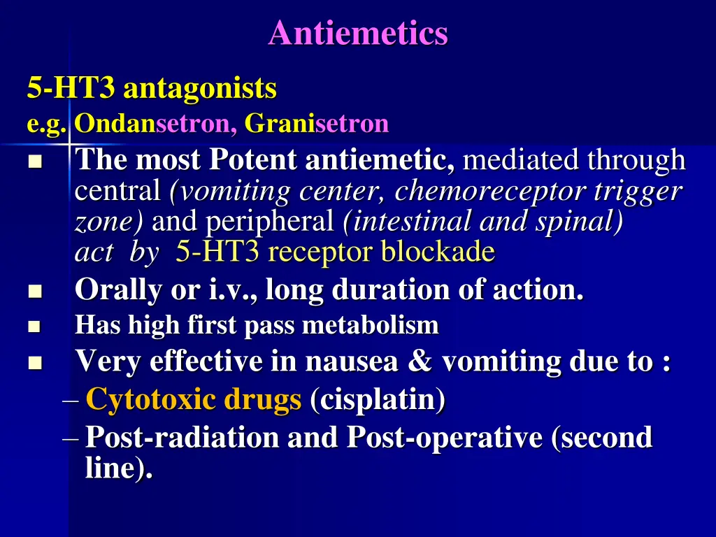 antiemetics 1