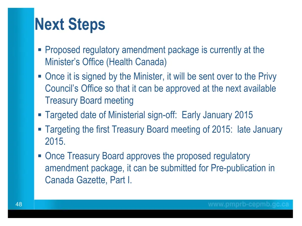 next steps