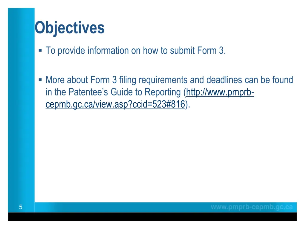 objectives