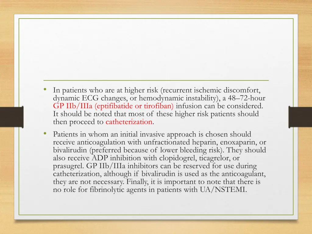 in patients who are at higher risk recurrent