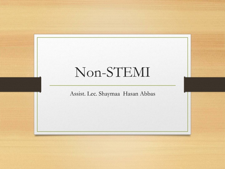 non stemi