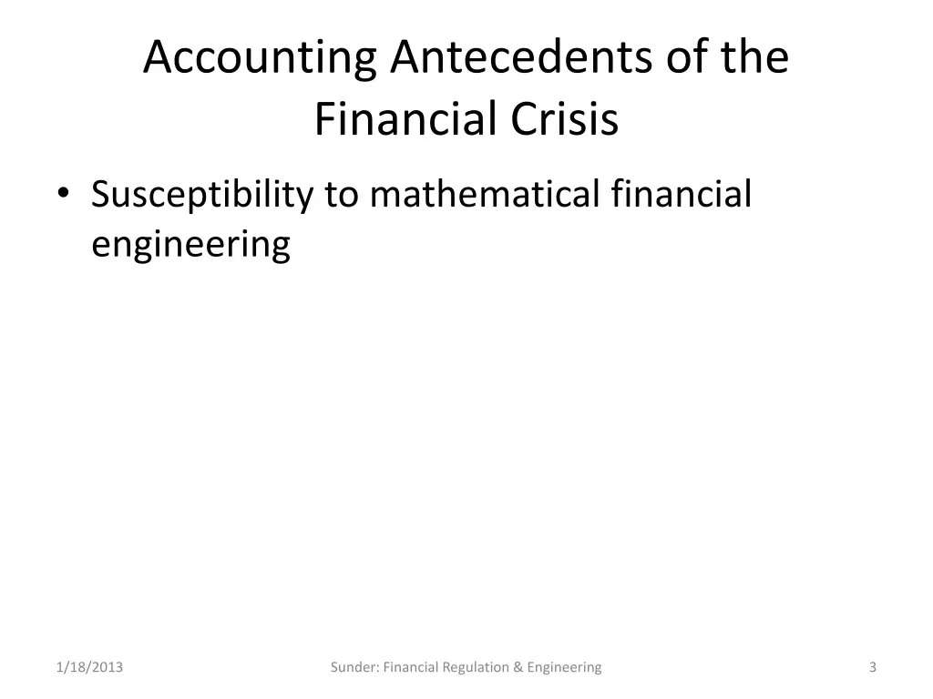accounting antecedents of the financial crisis 2