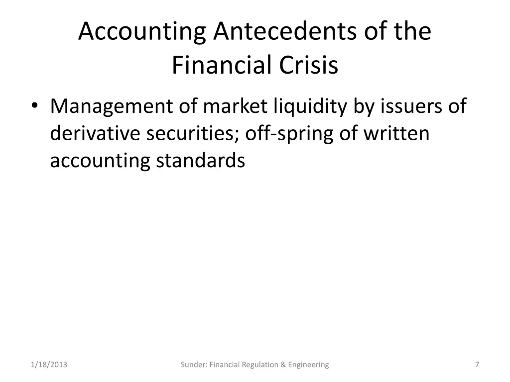 accounting antecedents of the financial crisis 6