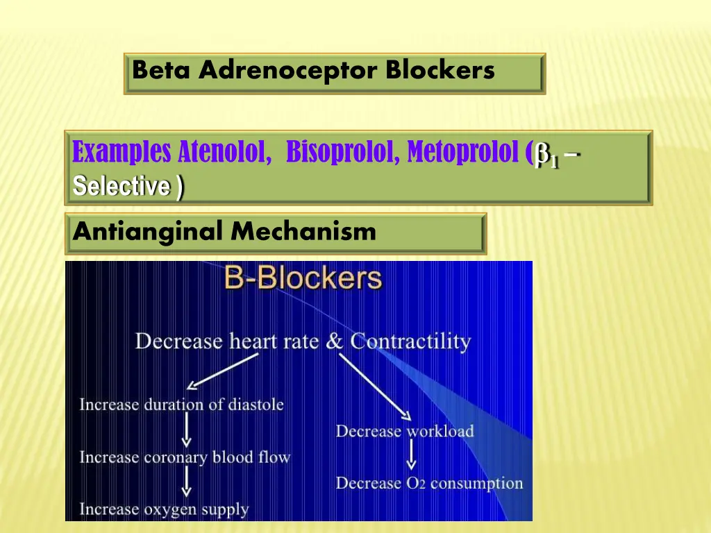 beta adrenoceptor blockers